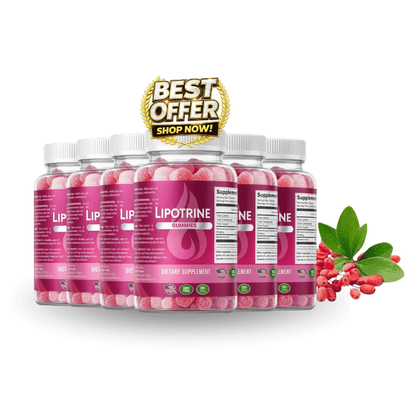 LipoTrine Weight Management Relief Supplement — 6 Bottle / 180 Day Pack