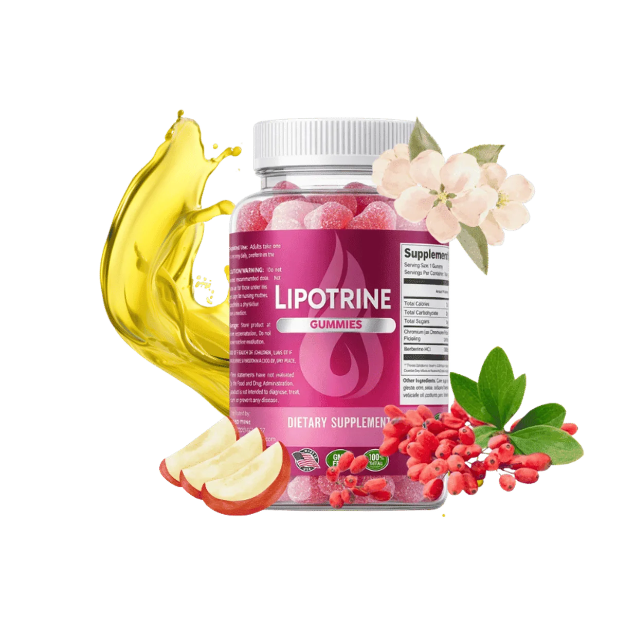 LipoTrine Weight Management Relief Supplement — Front Label
